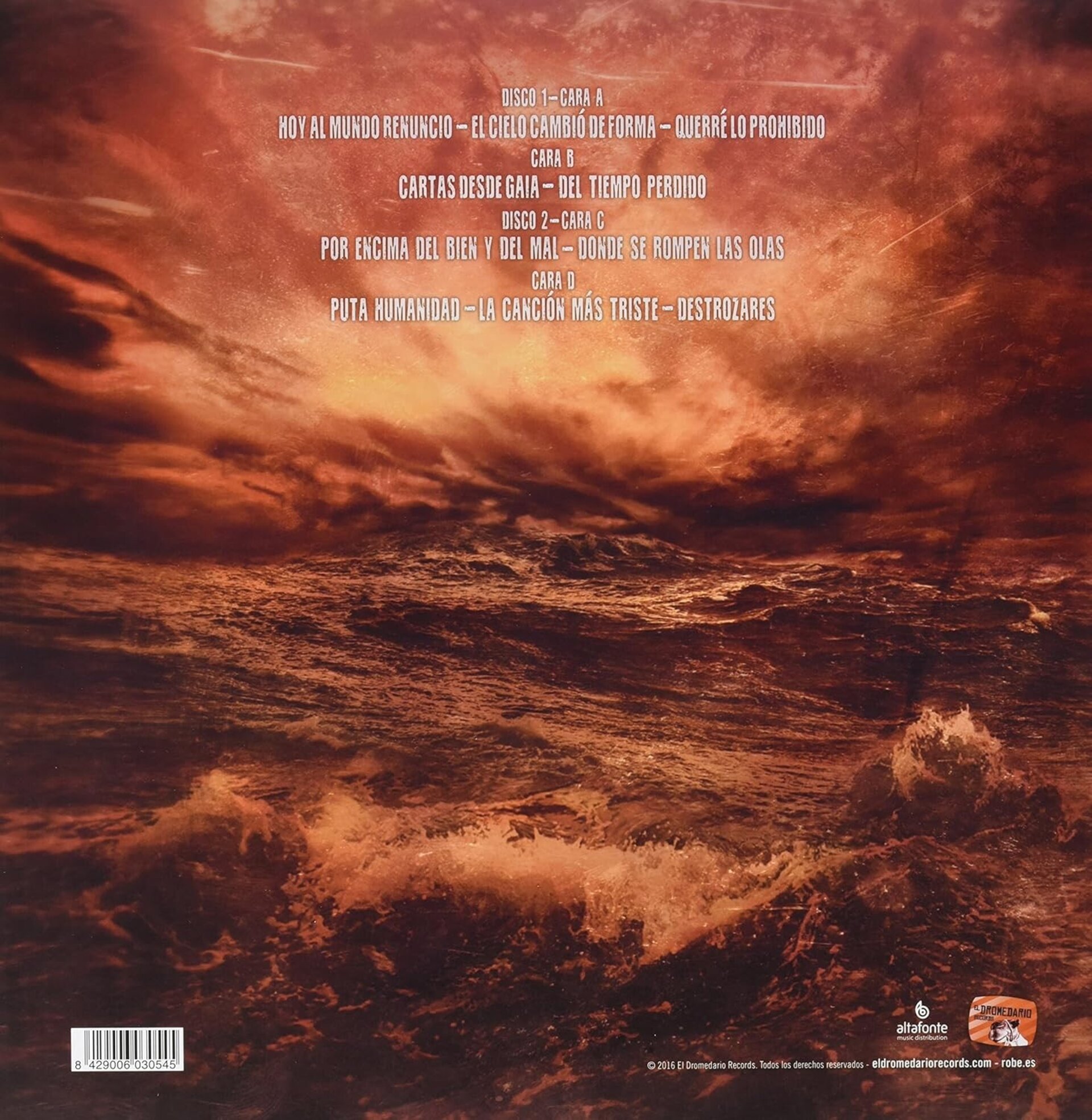 DESTROZARES, CANCIONES PARA EL FINAL DE LOS TIEMPOS - 2LPS - 2